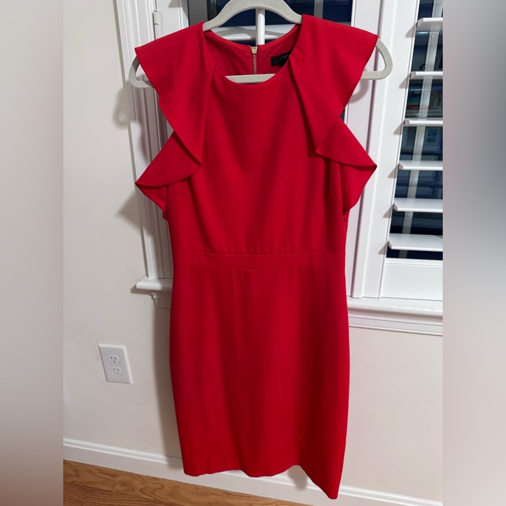 Jcrew Red Women's Dress - size 4 GUC